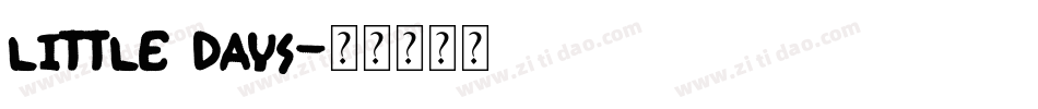 Little days字体转换